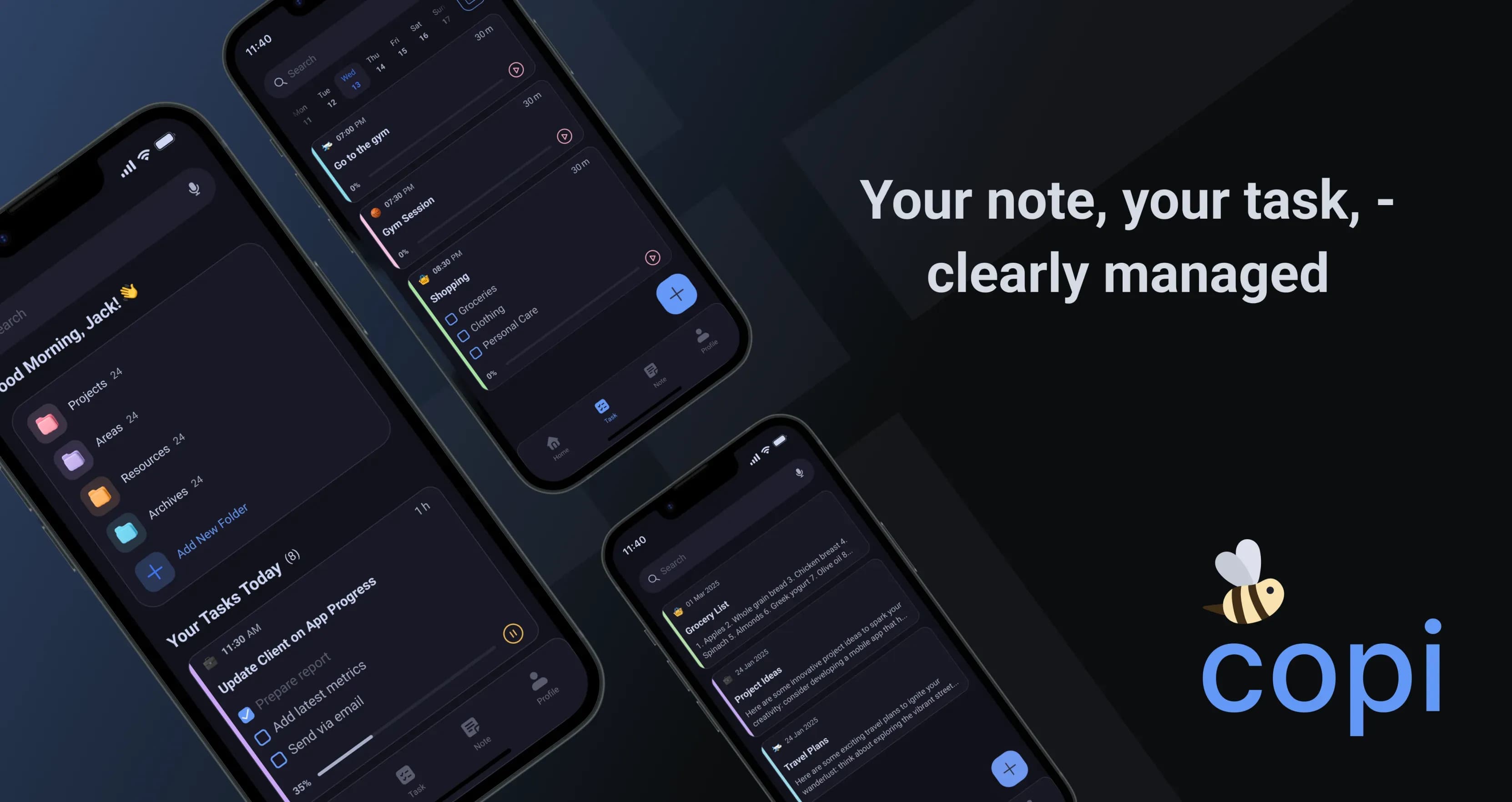 Copi: The Productivity App That Combines Notes, Tasks, and Timer in One