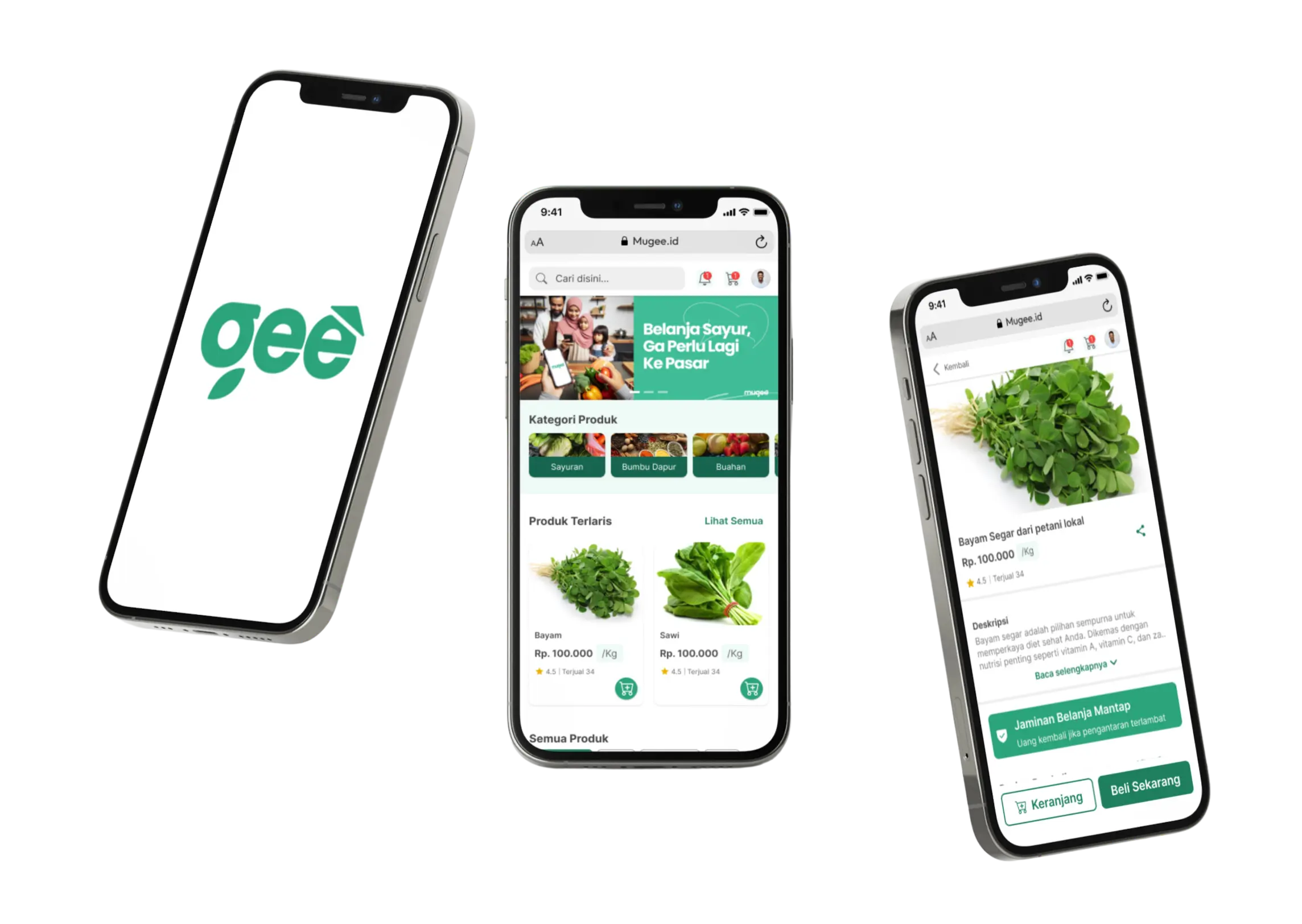 Mugee is a mobile-first grocery web